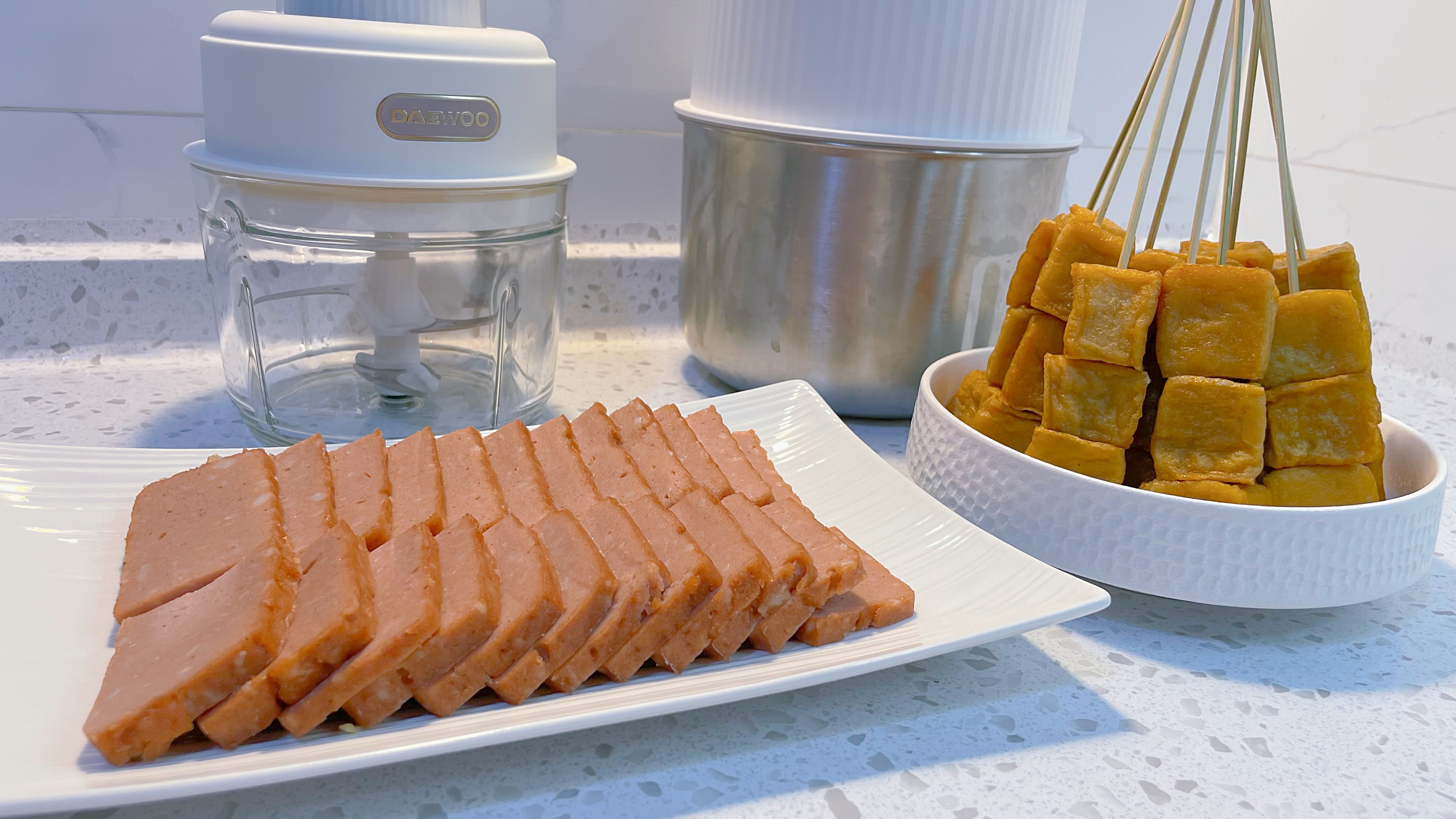 自制午餐肉、鱼豆腐,烧烤涮火锅都好吃