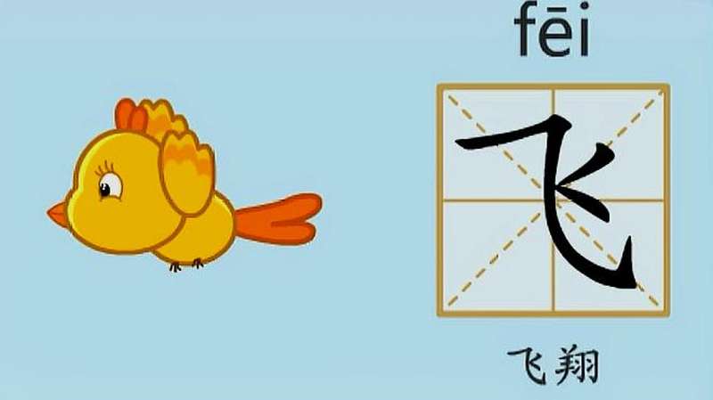 亲宝识字:学习汉字飞的拼音组词笔画笔顺写法,母婴育儿,早期教育,好看视频