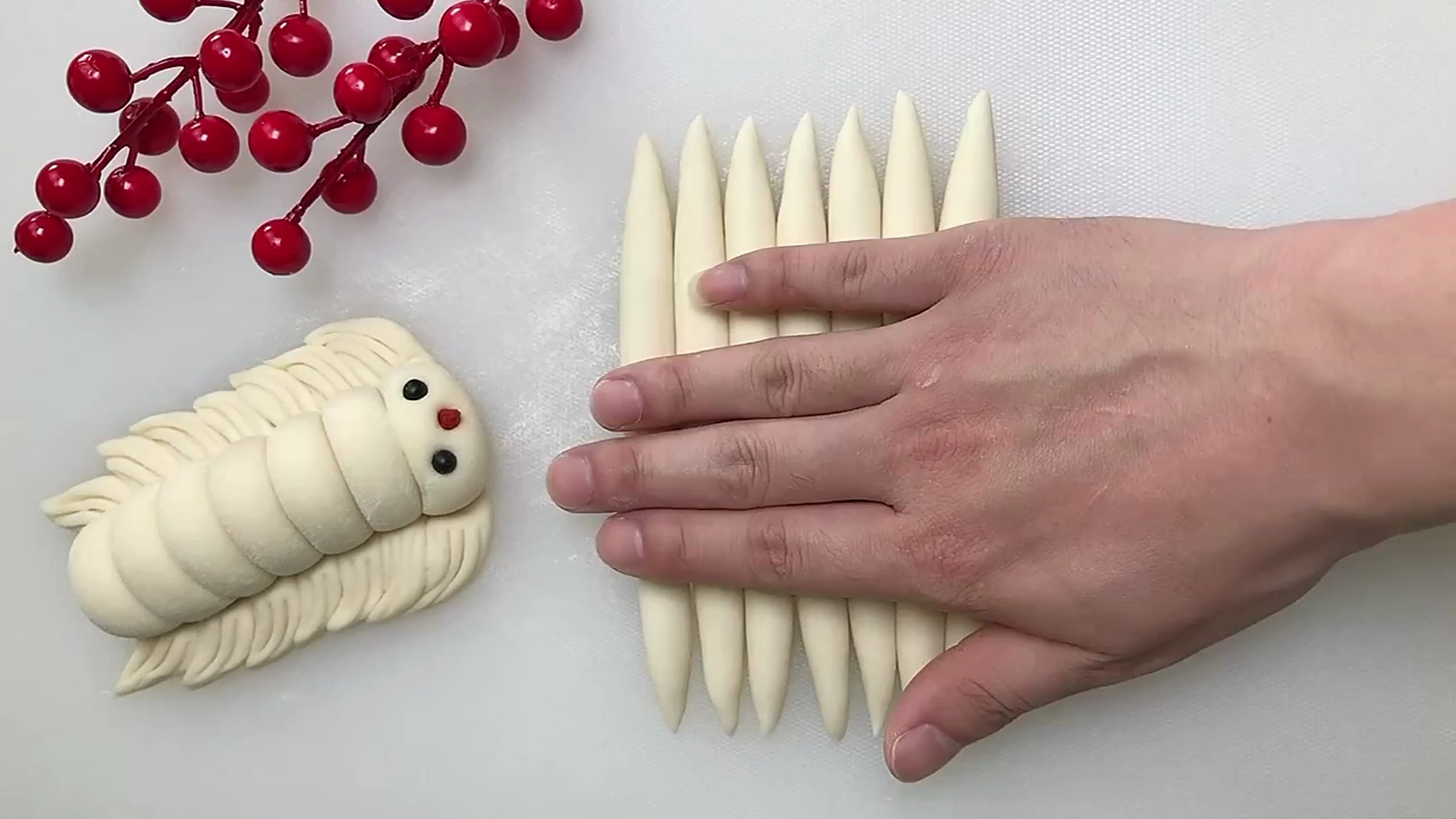 你们要的花样面食,毛毛虫来咯