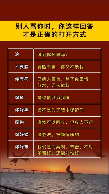 别人骂你有病时,你只会回答你才有病吗?-度小视