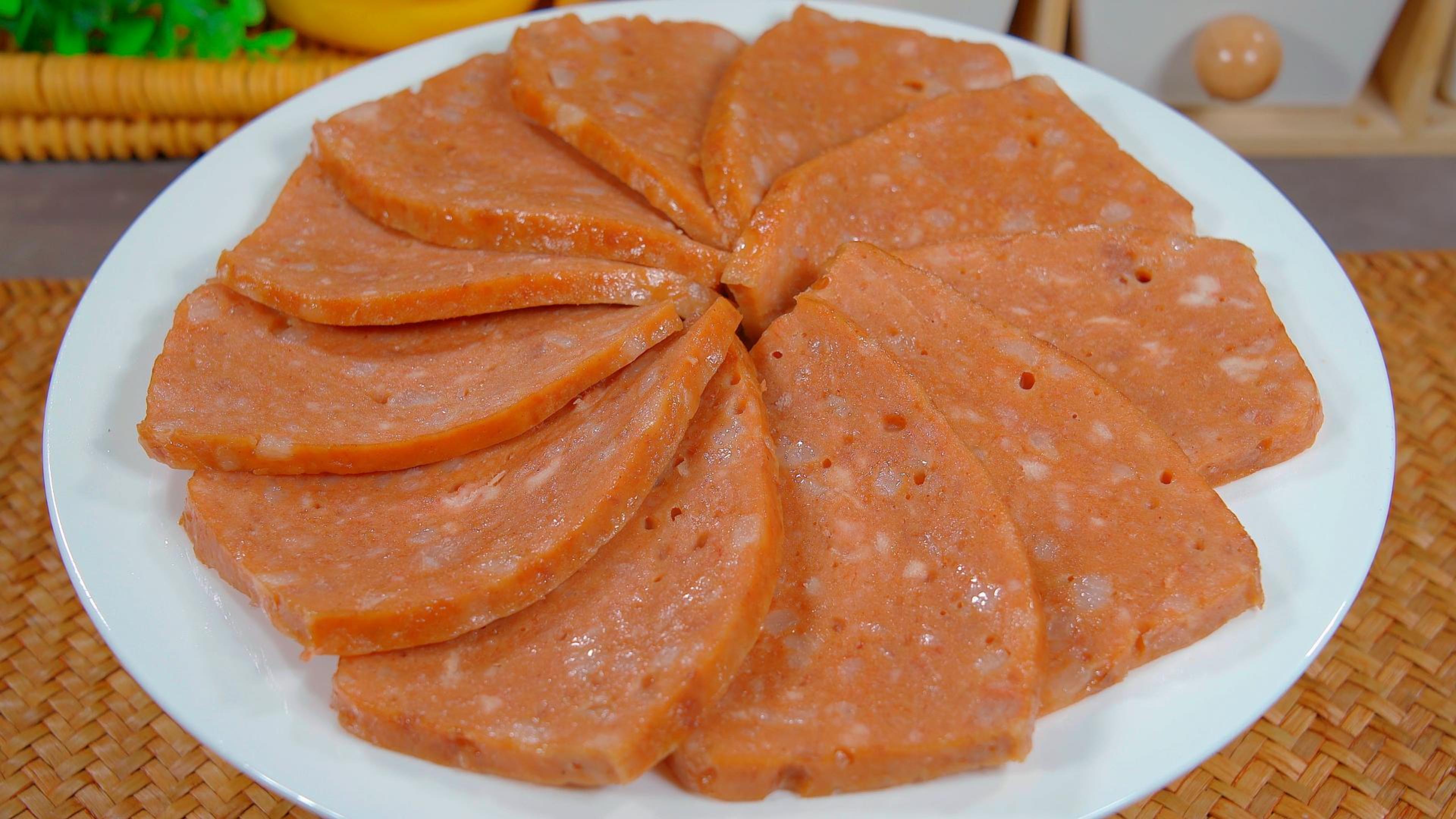 孩子爱吃的午餐肉,自己在家做,真材实料无添加,吃着更放心