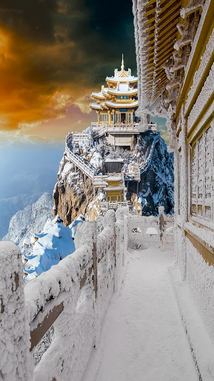 老君山下雪的样子有多美你知道吗?仿佛人间仙境!