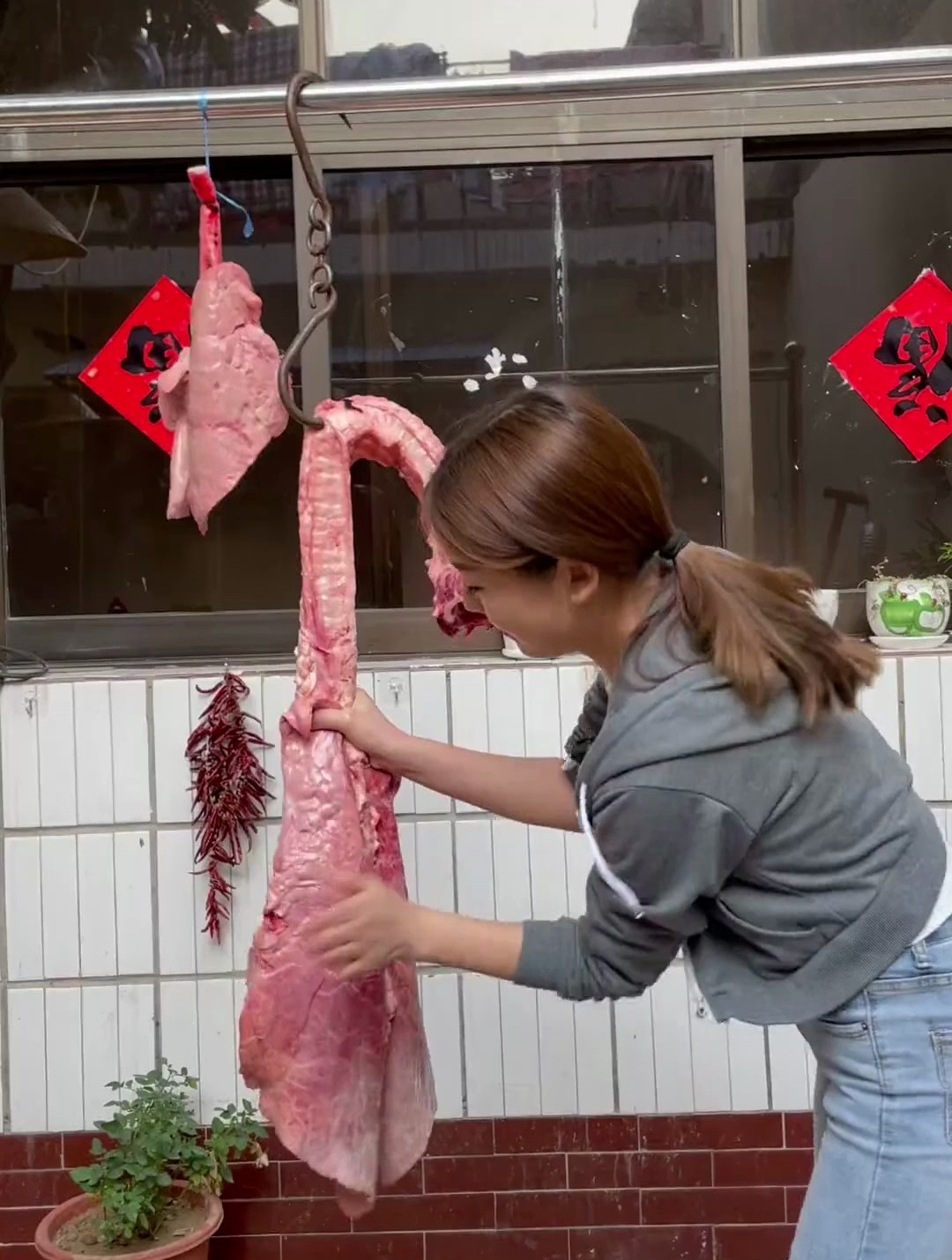20一个大牛肺 做成三道菜,干煸辣子牛肺,爆炒牛肺,吃着真得劲-度小视