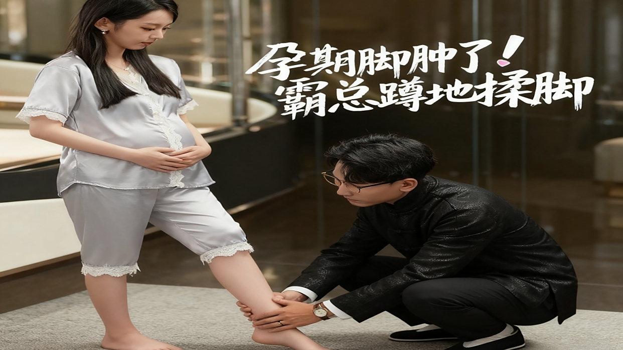 孕期脚肿了！霸总蹲地揉脚 01