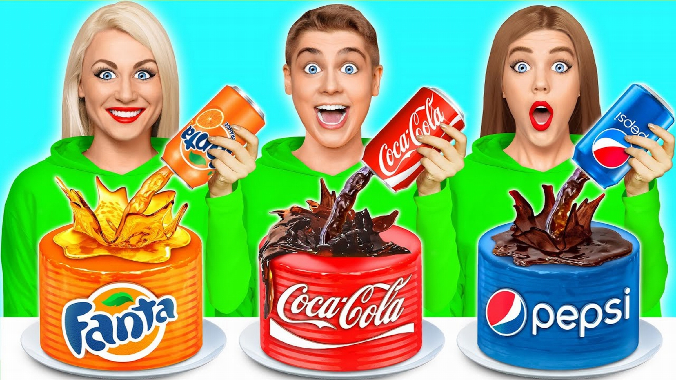 搞笑外国人:手工蛋糕挑战赛,三种口味的蛋糕,谁做的更好吃