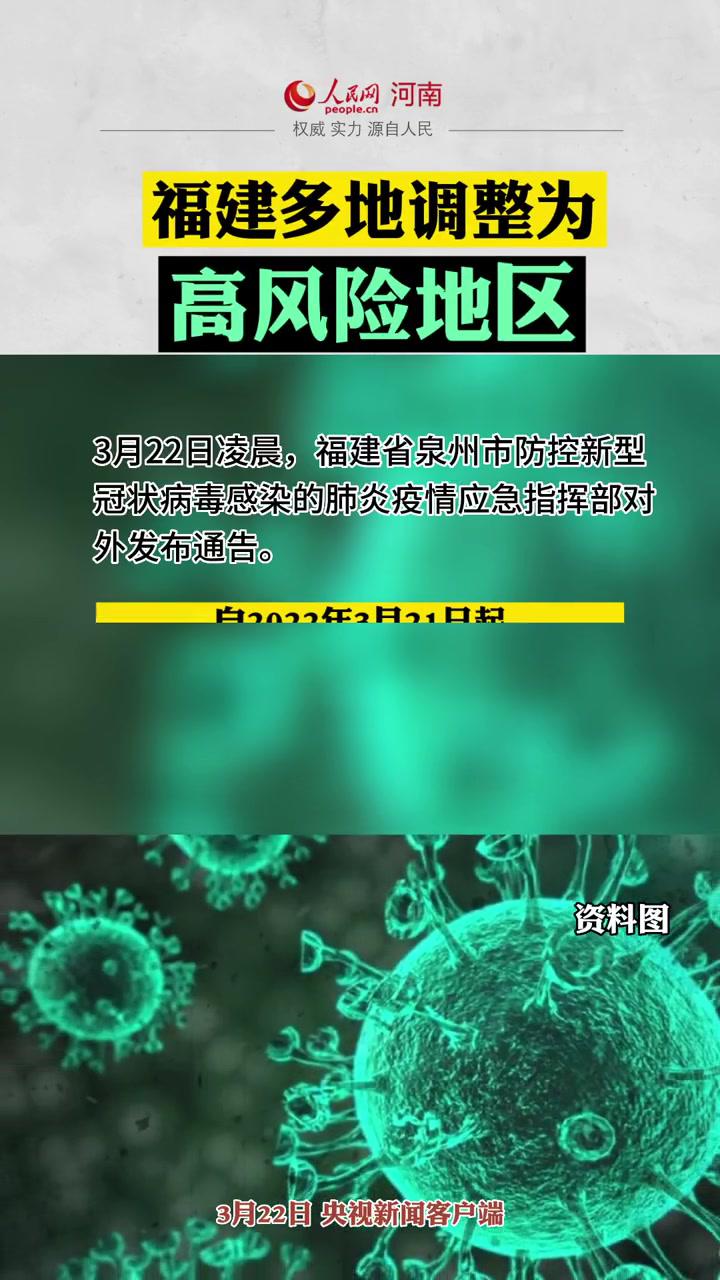 福建多地调整为高风险地区 新闻 热点 最新消息 疫情速报 抗击新冠