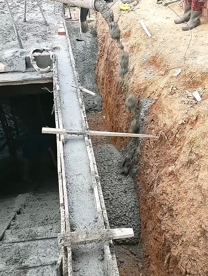 农村自建房施工现场,这真是良心工程,造价一定不低