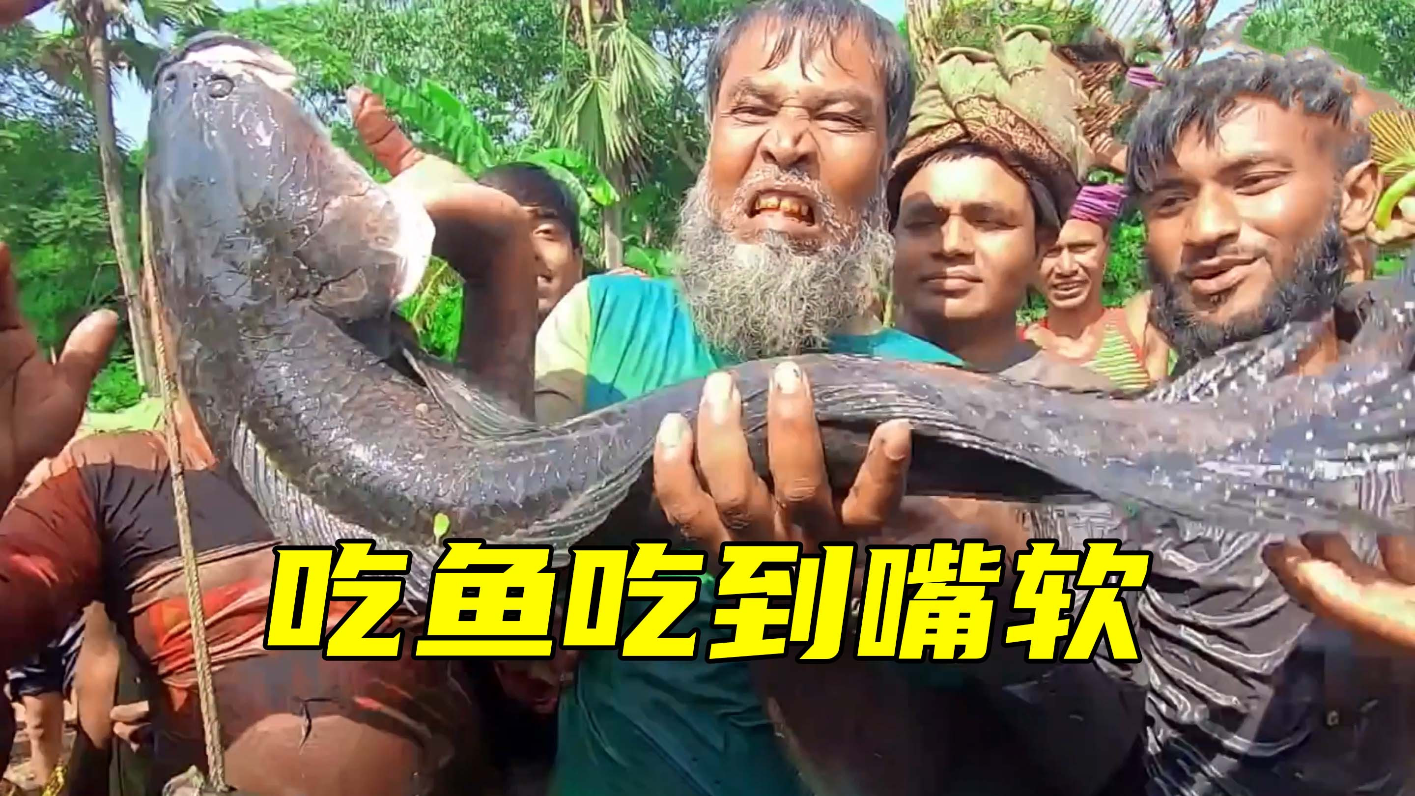 挑战一个月不买肉,孟加拉人用竹筐徒手捞鱼,一天一条吃到嘴软