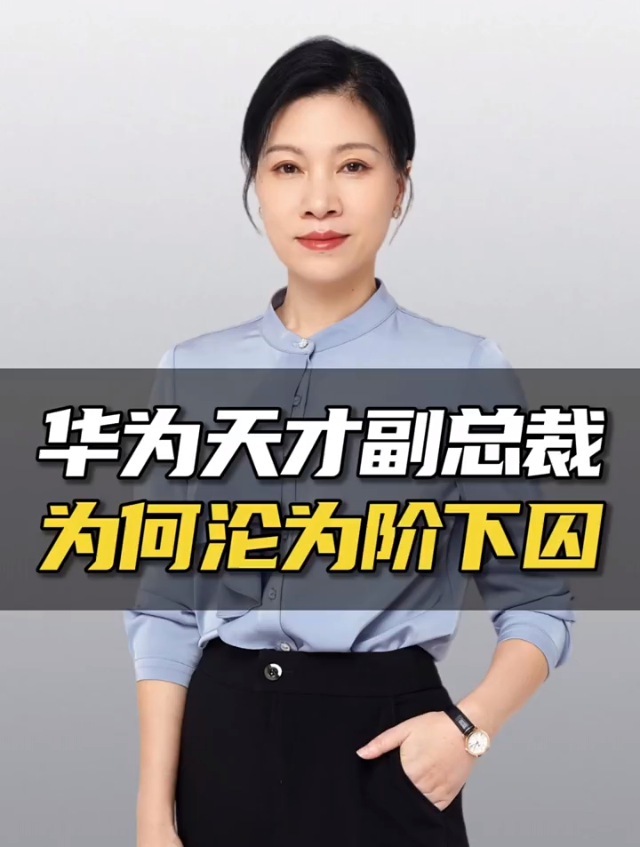 华为曾经的天才副总裁,究竟做了什么,竟沦为"阶下囚"-度小视