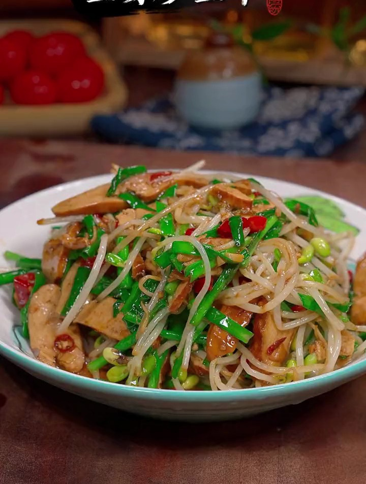 豆干炒豆芽,又能多吃好几碗饭