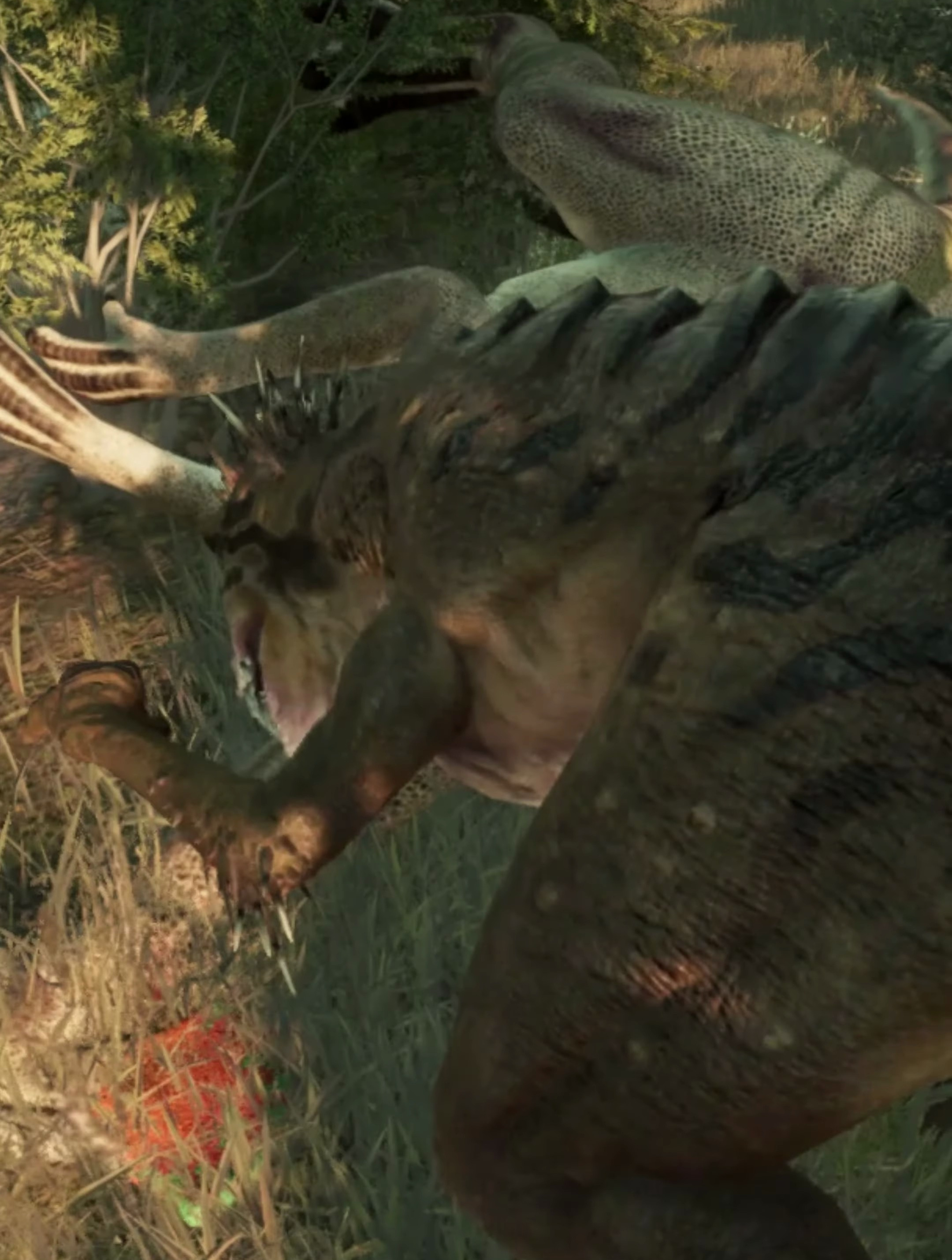 侏罗纪世界:进化2:天蝎座霸王龙在加拿大猎杀食草动物-度小视