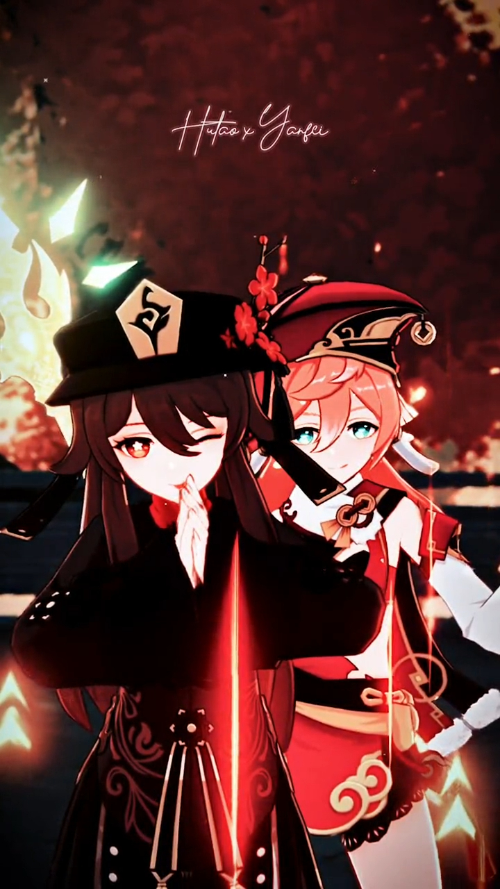 可以当壁纸用的胡桃和烟绯