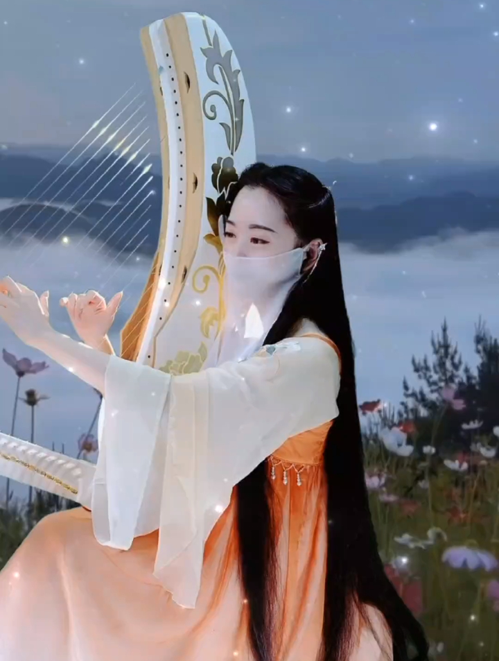 国风古韵,古风,箜篌,回忆就像一扇窗,推开就再难合上