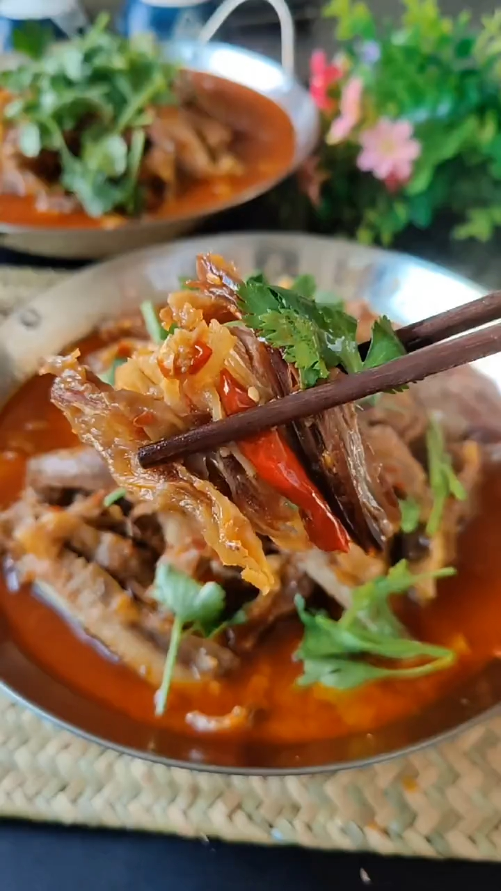 江淮地方特色名菜干风羊肉制作全过程