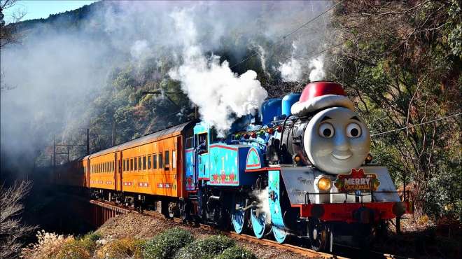 [图]日本大井川铁路 托马斯和詹姆斯 Thomas＆James Christmas Train