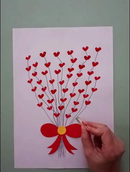 用棉签画简单的花束,孩子一学就会!创意美术 幼儿园手工-度小视