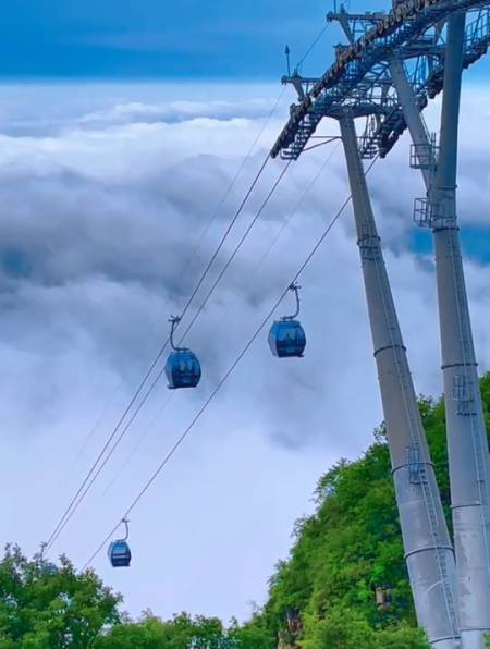 凤凰岭,茱萸峰双条索道360°观云海仙境!-度小视