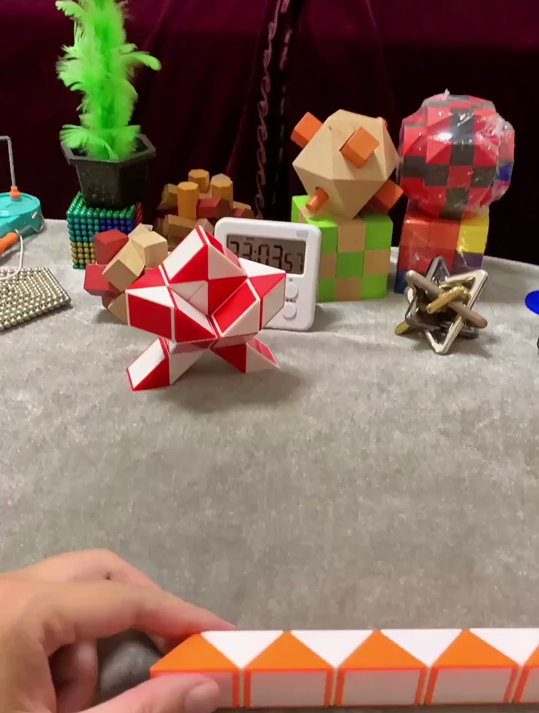 24段魔尺五角星的折法 百变魔尺 益智玩具