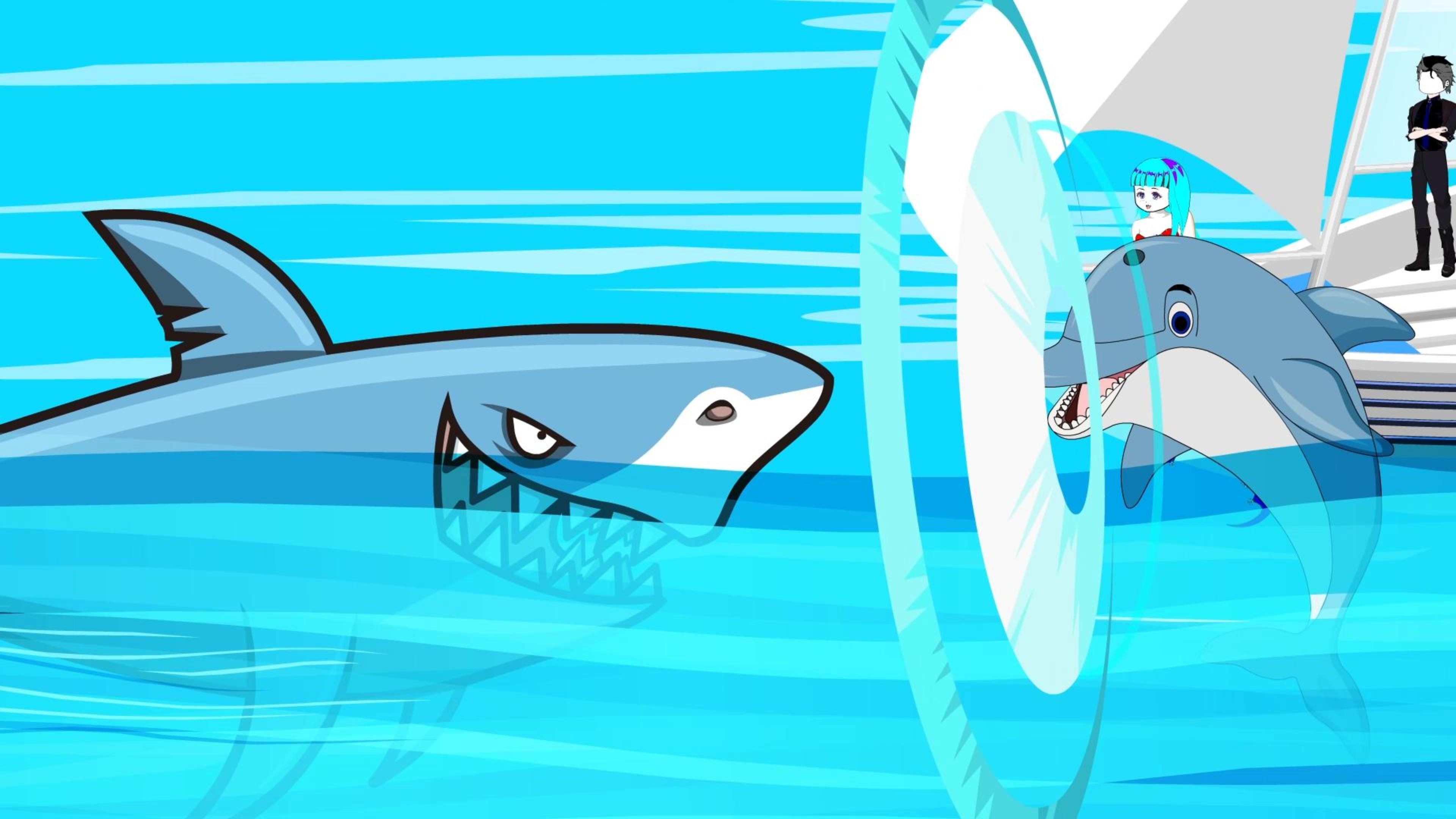 我与五位美人鱼合力击杀巨齿鲨