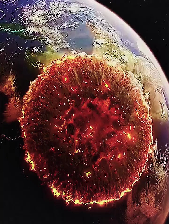 假如陨石撞击地球爆炸了,我们的地球将失去大气层和氧气以及水分-度小