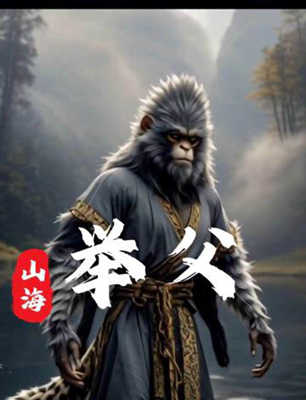 《山海经》里,举父长得像猴子,手臂有花纹,尾巴像豹子,扔东西特准