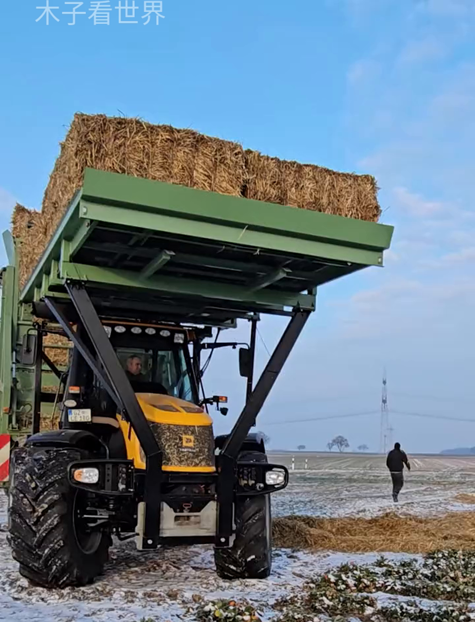 自动种草机,给庄稼披上暖和的外衣,杰西博2155拖拉机来助力