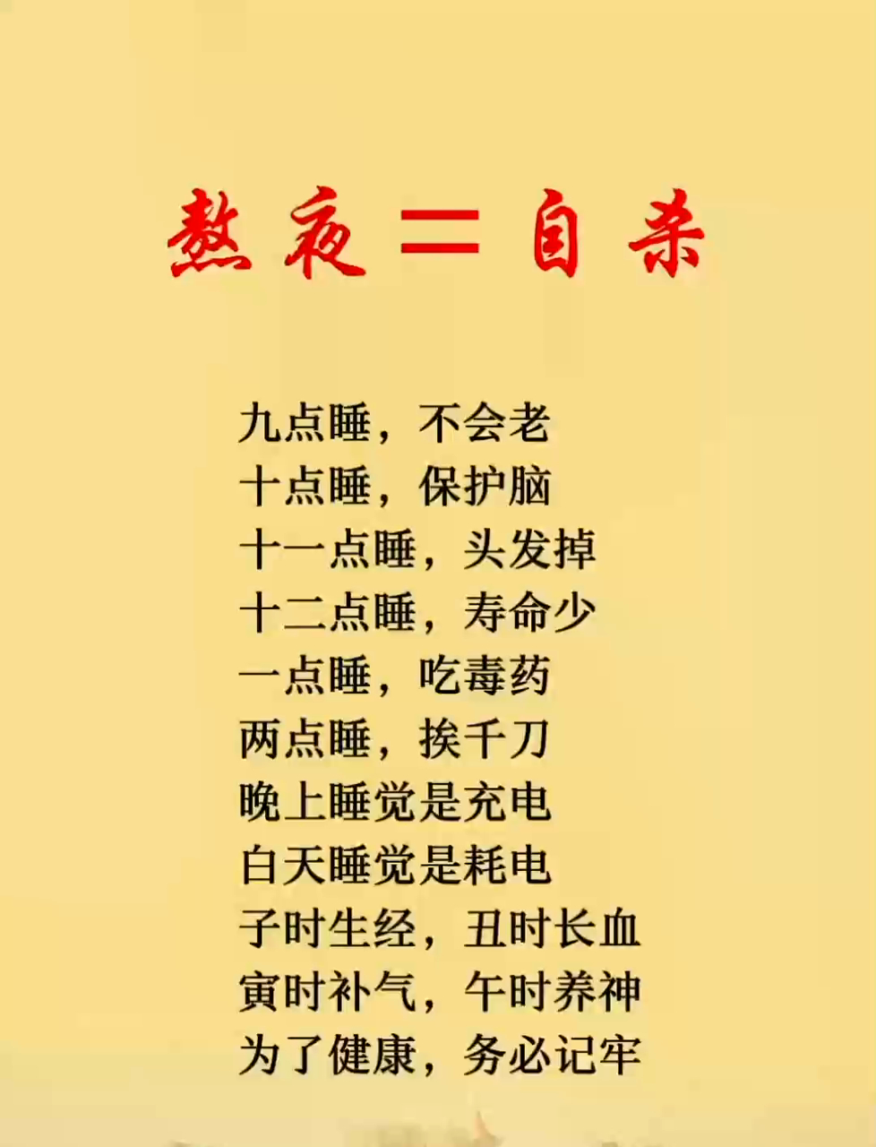 健康警报!经常熬夜危害大,你知道这相当于慢性自杀吗?