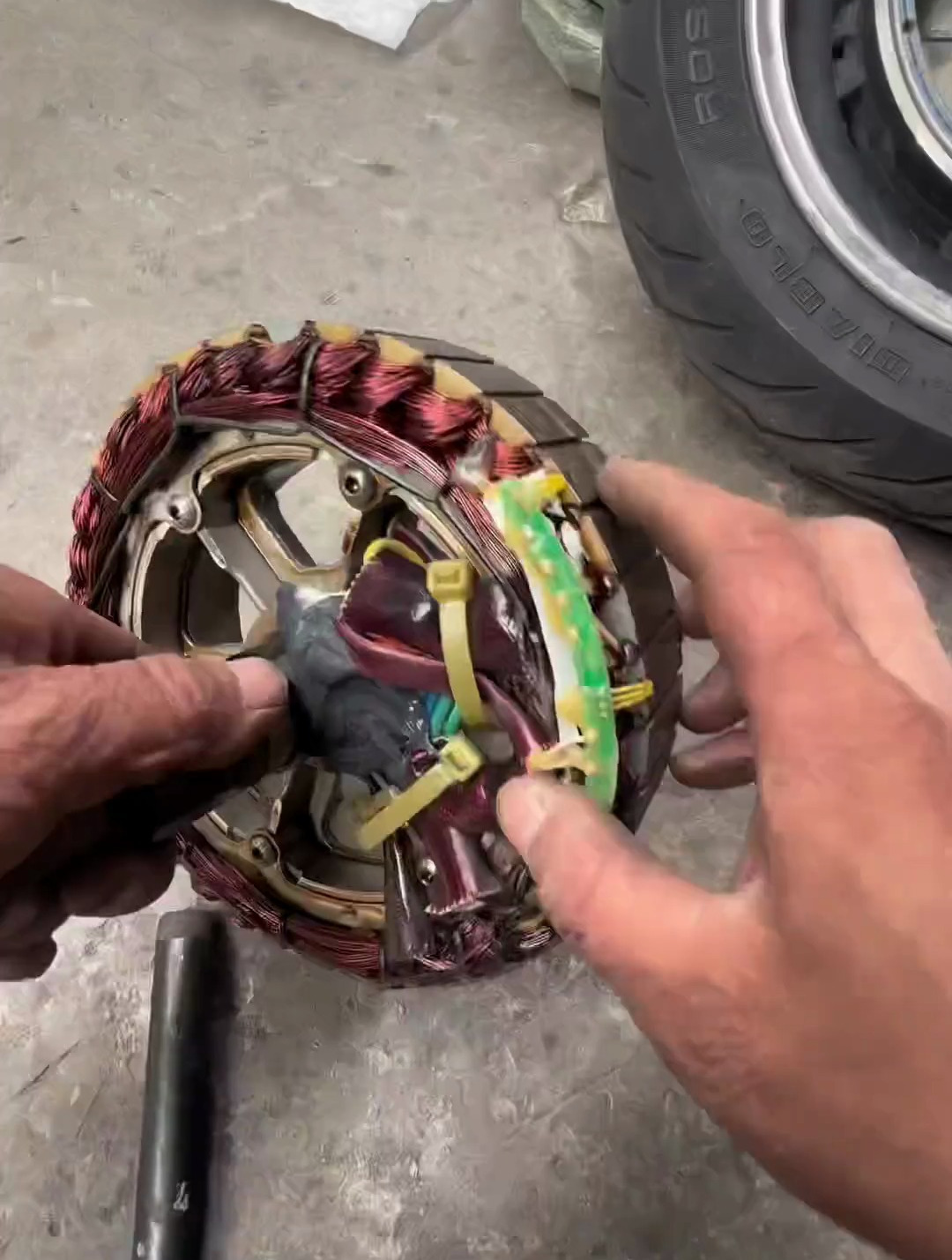 电动车电机绕线电动车维修与保养