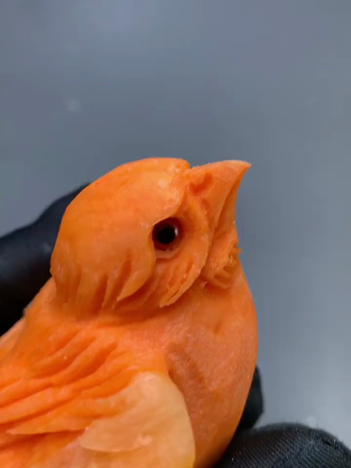 一款小鸟的雕刻过程,希望大家能够喜欢