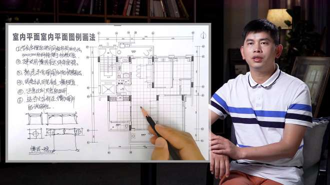 [图]第五讲：室内手绘家居空间平面图布局与画法