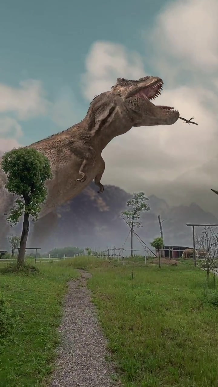 喜羊羊也太会演了吧!欢迎来到诸暨动物园哦不,是侏罗纪公园-度小视