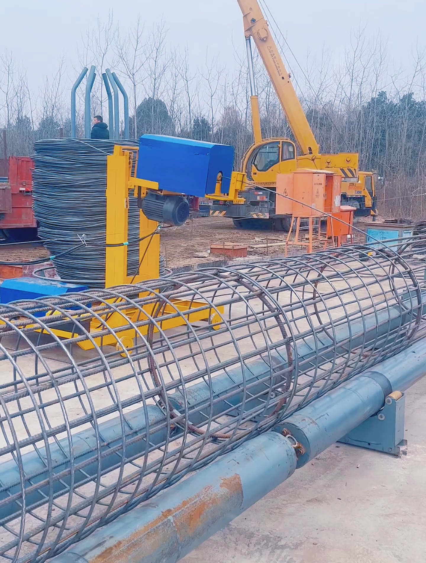 钢筋笼绕筋机价格 钢筋笼绕筋机教学视频-度小视