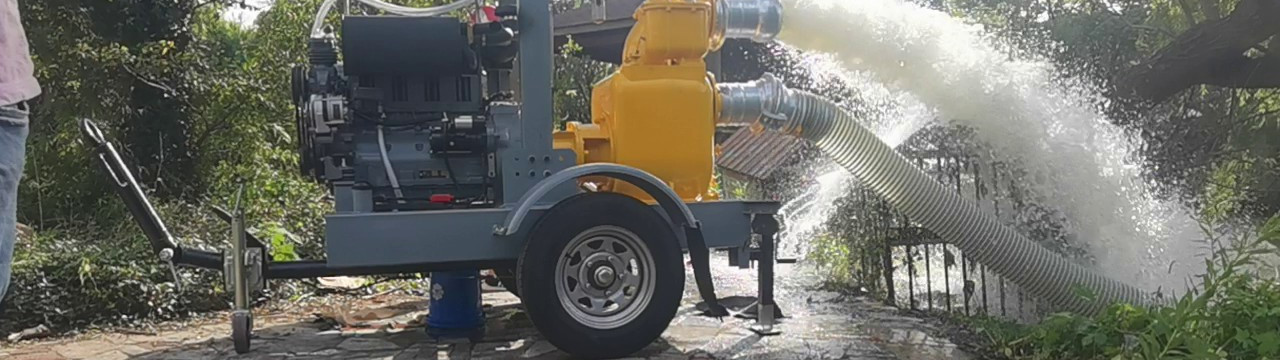 8寸480方两轮移动泵车