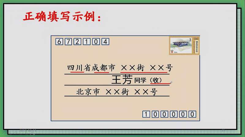 1條口訣記住正確的書信格式2個範例明白書信和信封正確書寫格式