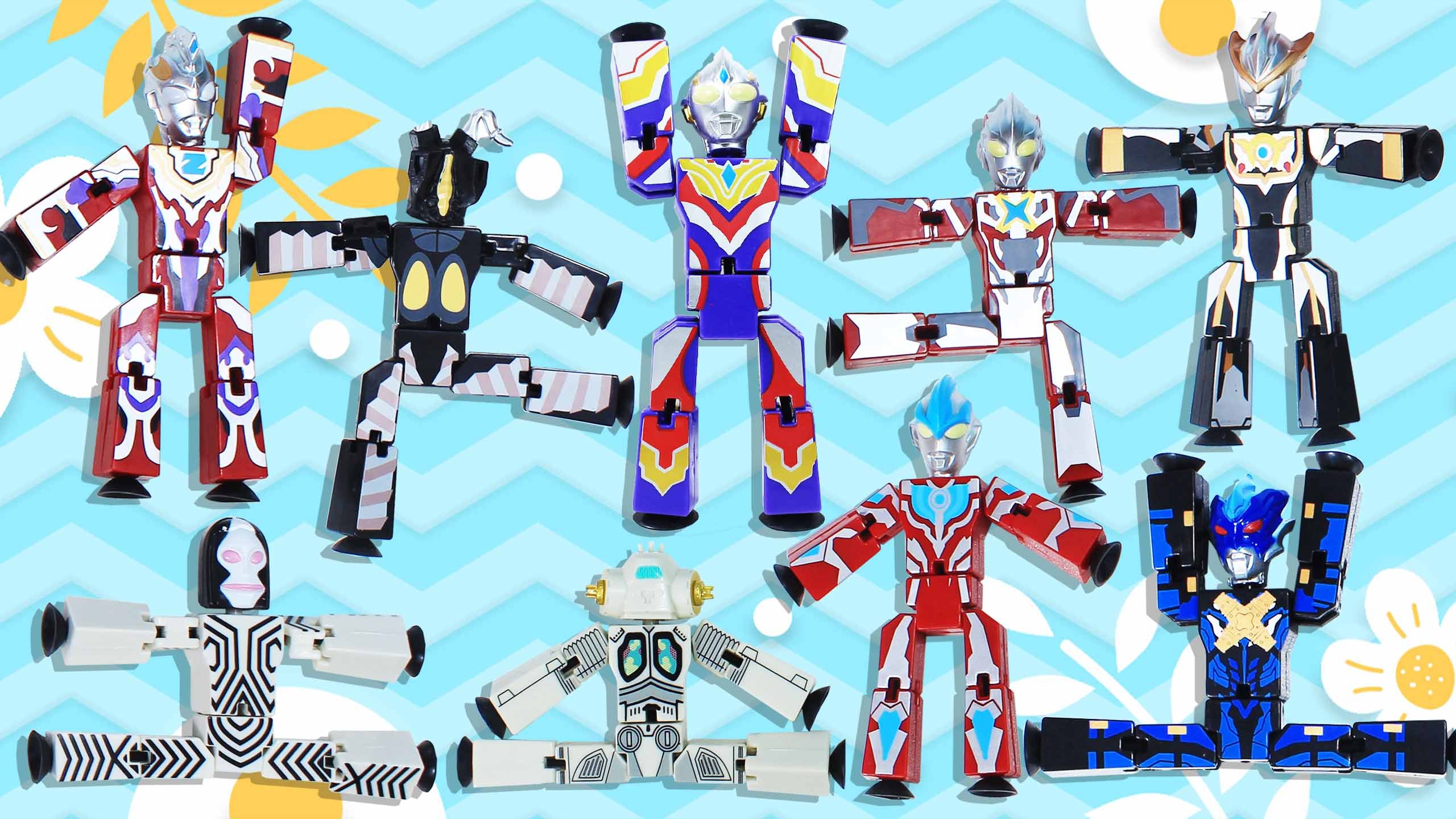 奥特吸盘侠第二弹盲盒 奥特曼与怪兽手拉手减压玩具