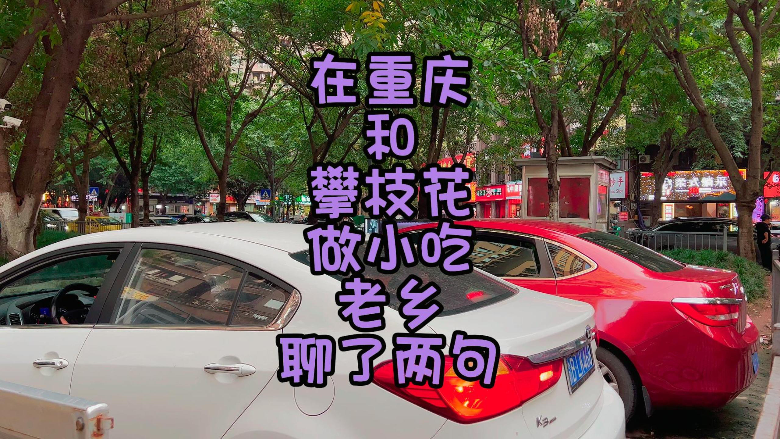 在重庆和攀枝花做小吃老乡聊了两句