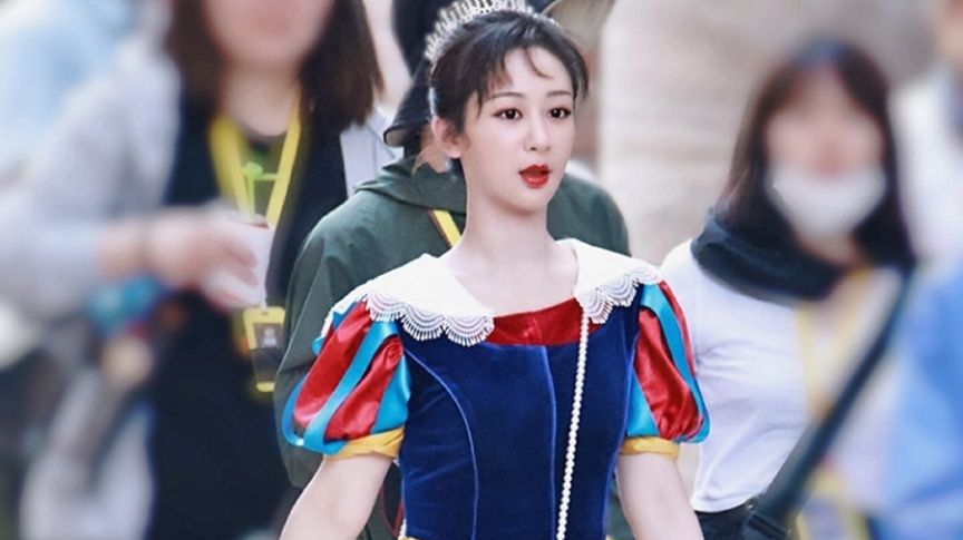 杨紫白雪公主造型曝光,失去美颜滤镜后,美出新高度