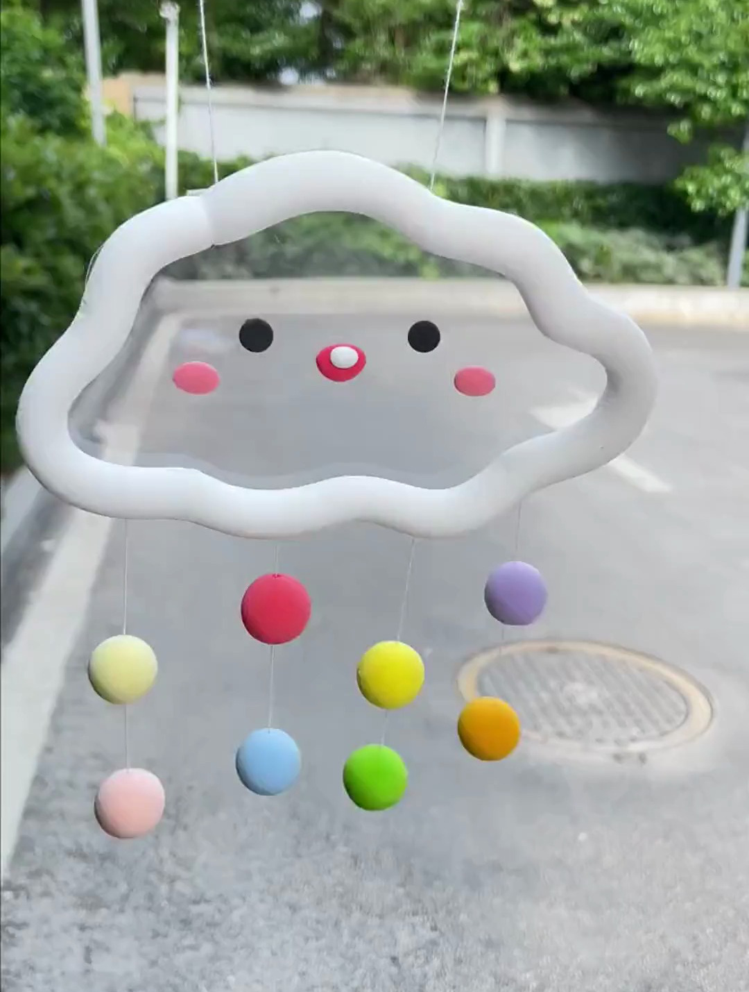 简单又好看的云朵挂饰,一学就会快试试吧