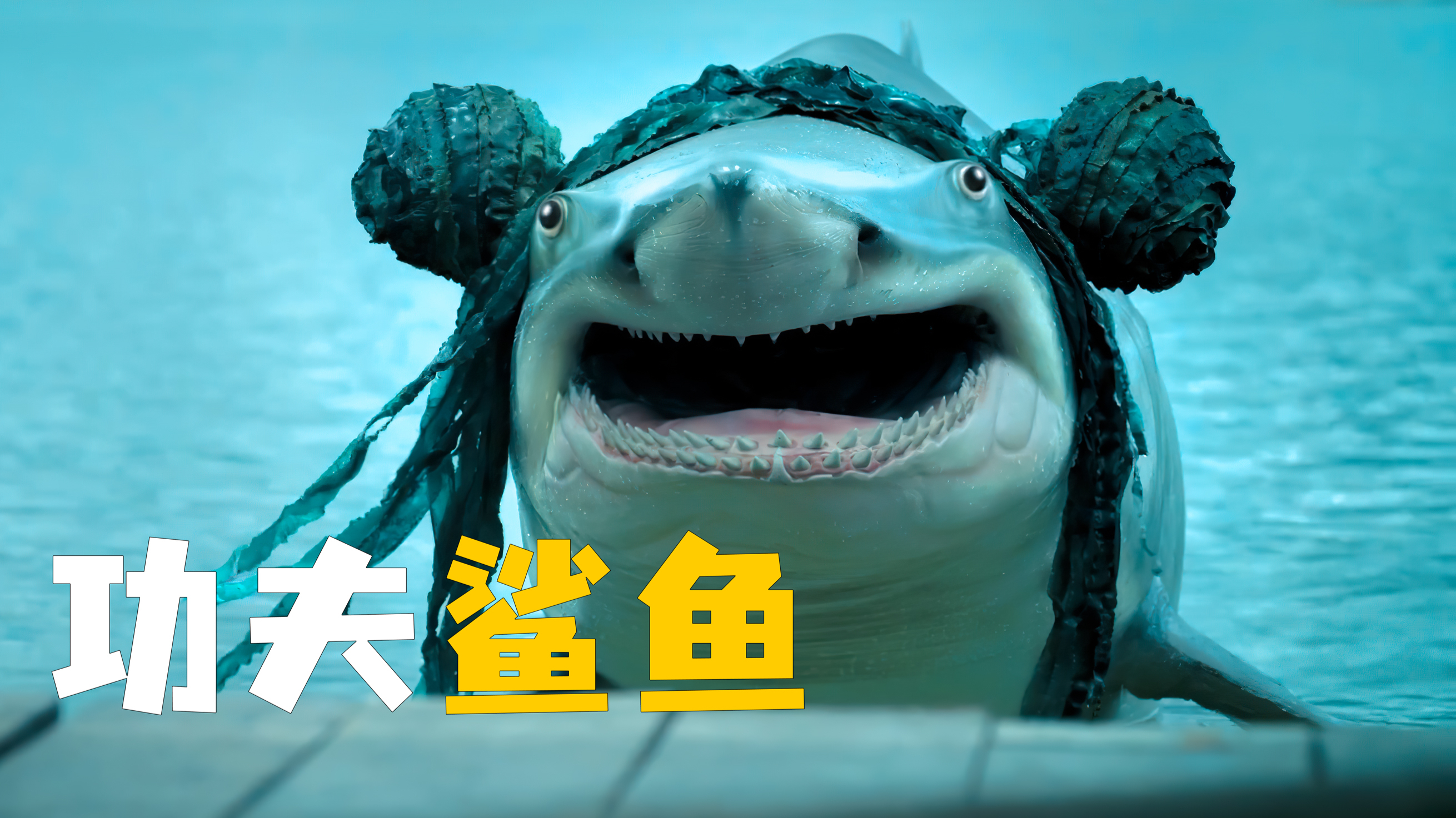 一条善良的大鲨鱼 竟然学会了中国功夫