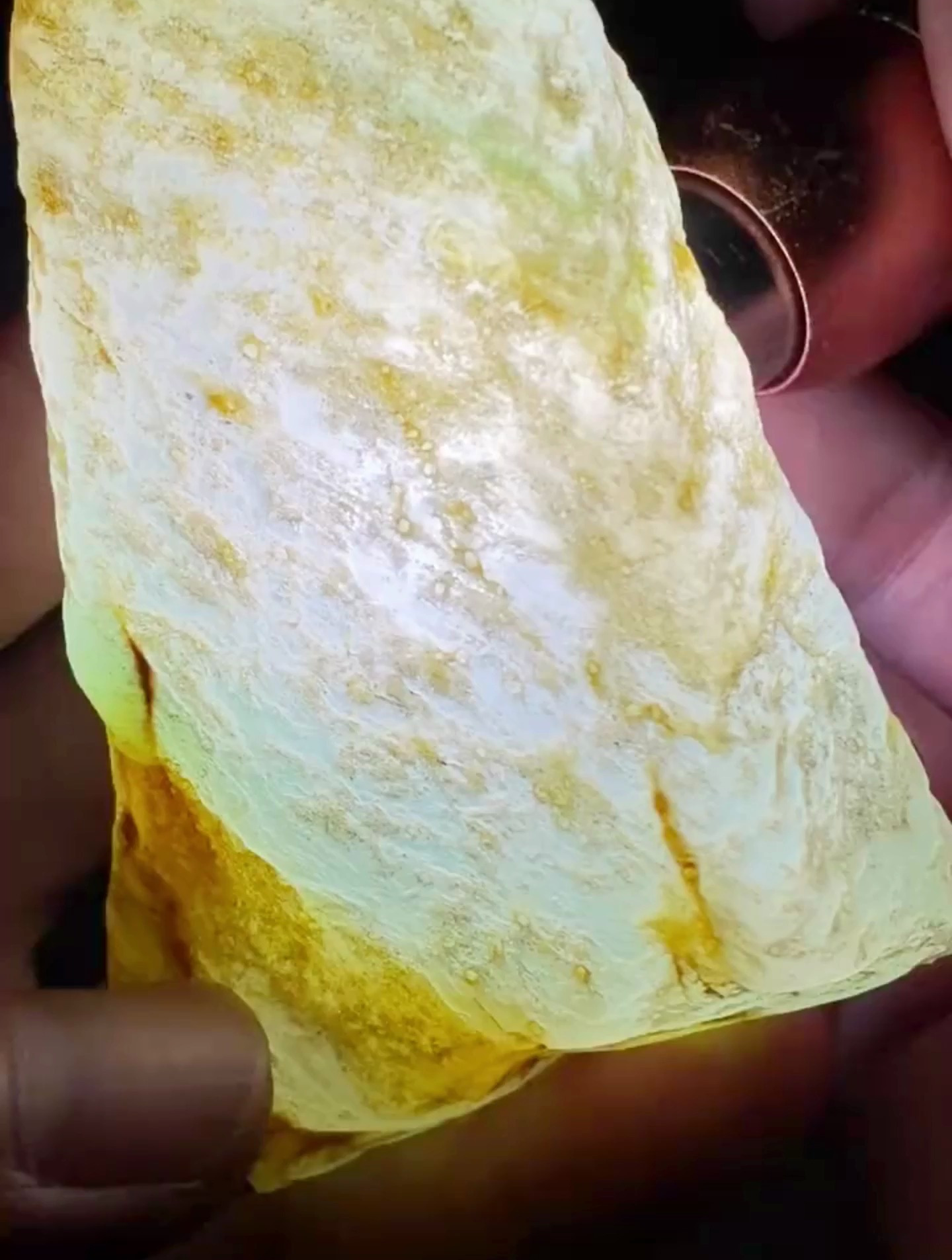 大马坎玻璃种,整个脱沙,寒光四身,空度好!-度小视