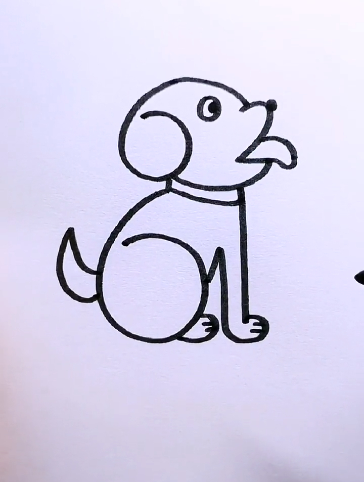 数字6621画小狗,一起来画吧!-度小视