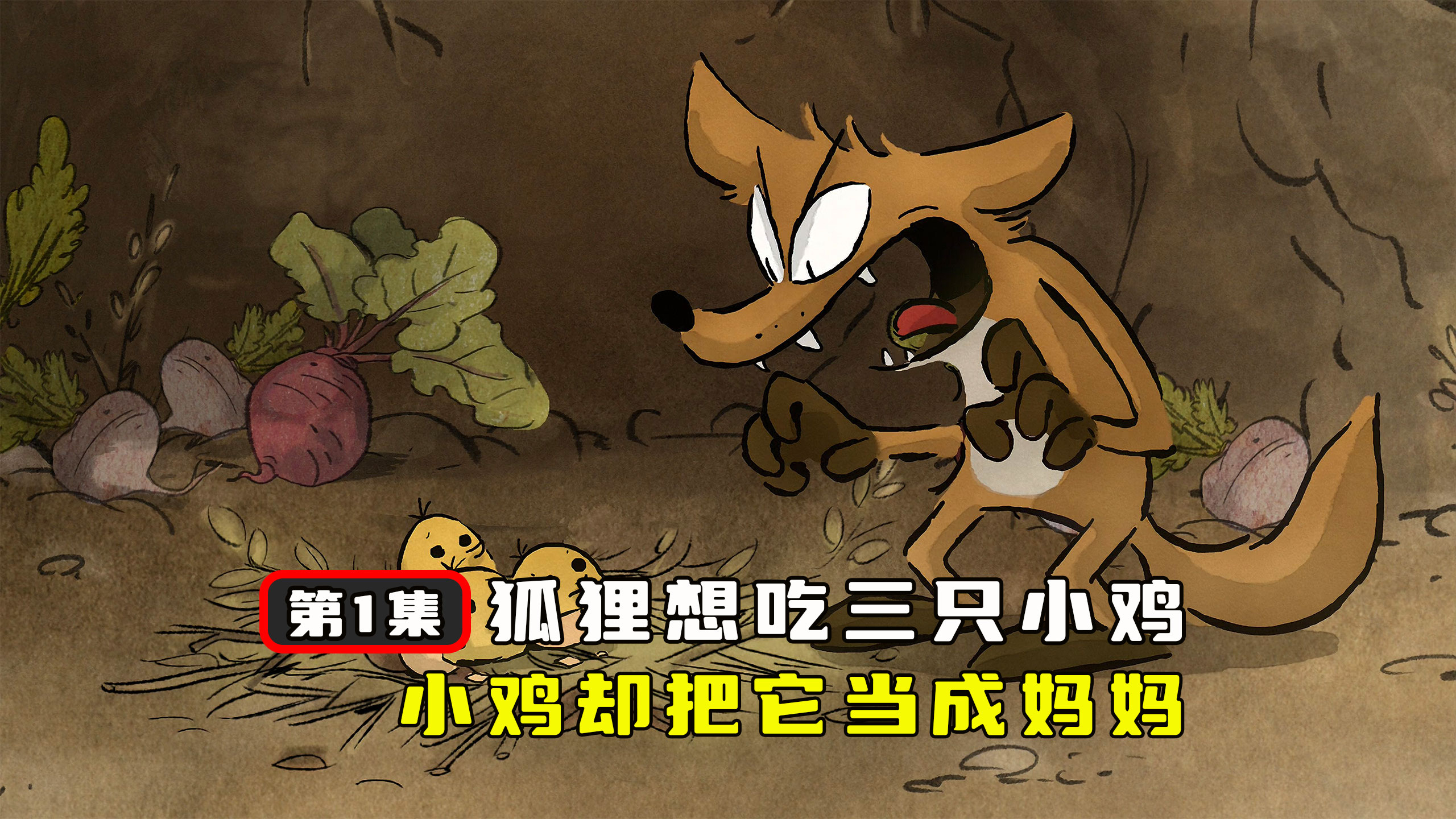 狐狸想吃掉三只小鸡,可小鸡却把它当成妈妈(一)