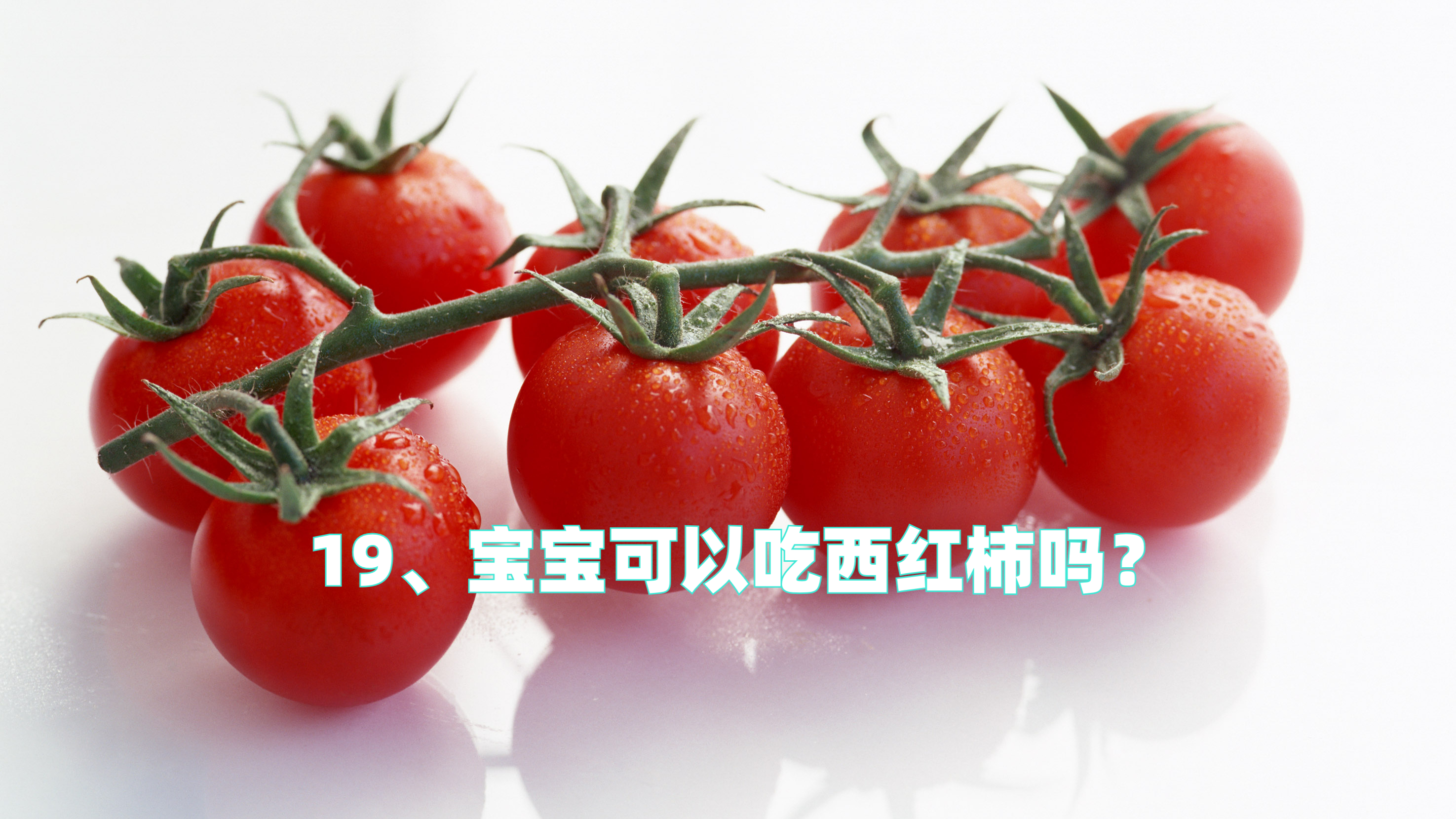19、宝宝可以吃西红柿吗?