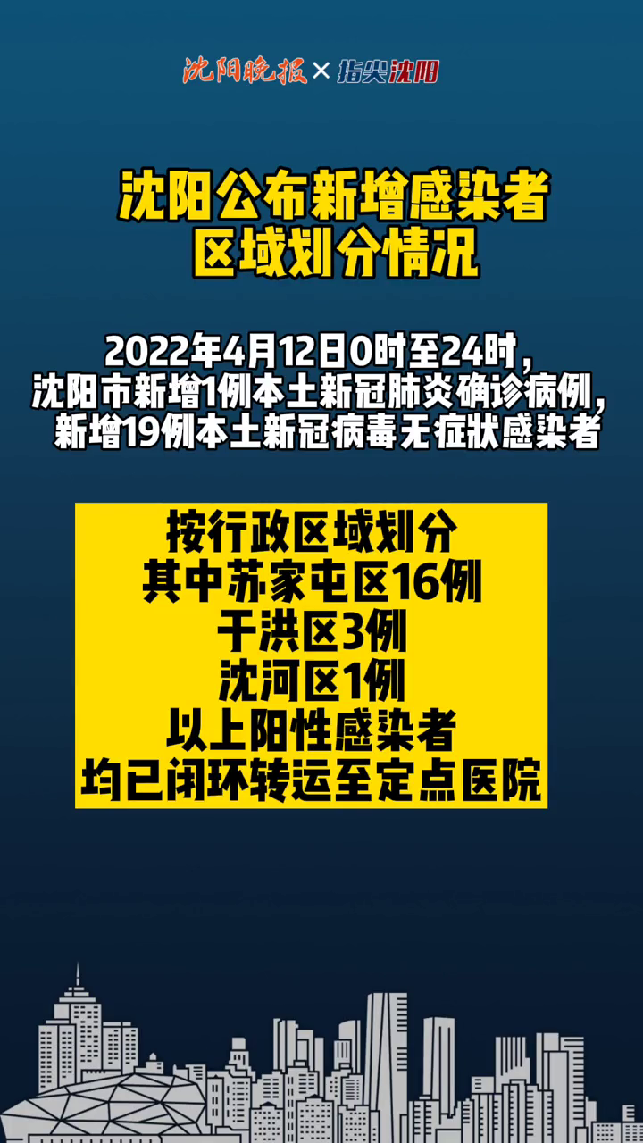 沈阳公布新增感染者区域划分情况
