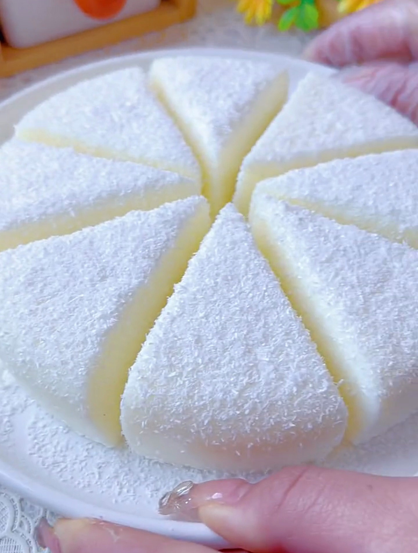 自制牛奶糕,软糯香甜,奶香味十足,孩子超爱吃