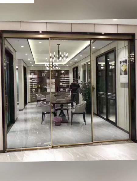 吊轨联动门 地轨联动门 联动推拉门 极简窄边门 联动门源头厂家-度小