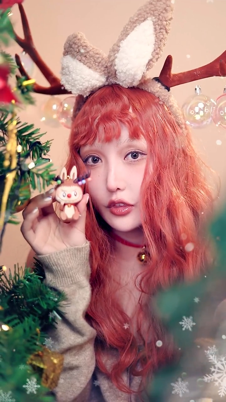 圣诞节 画着小鹿妆去卖萌～圣诞创意妆
