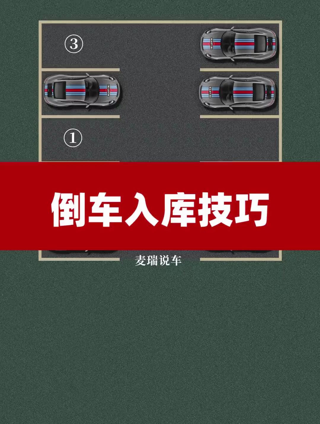 老司机总结的3种的倒车入库技巧