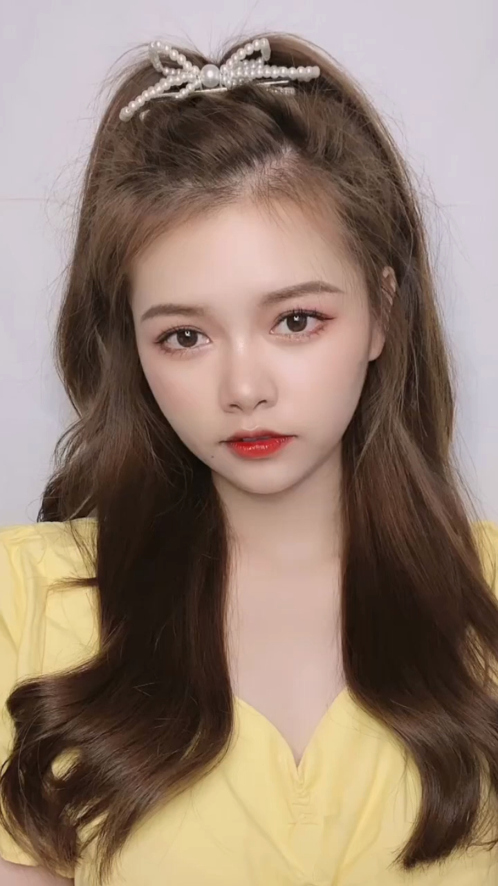 零难度大小姐发型超级头包脸你就是韩剧女主角本主