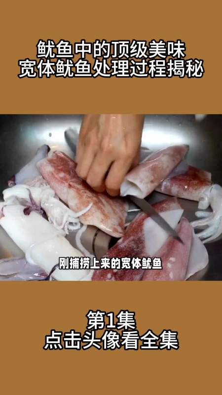 鱿鱼中的顶级美味宽体鱿鱼处理过程大揭秘1